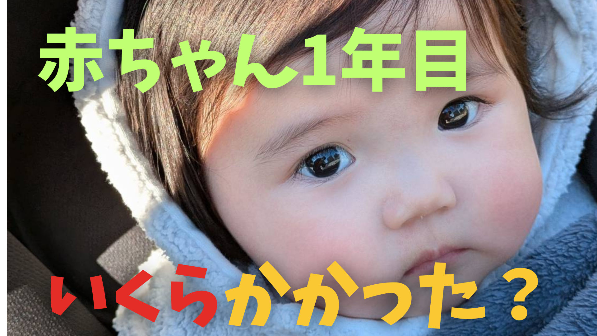 赤ちゃん 1年目 かかったお金